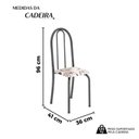 Ver imagem 3 de Kit 6 Cadeiras Tubular 96x36x41 Cm Iris B