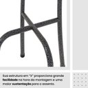 Ver imagem 7 de Kit 6 Cadeiras Tubular 96x36x41 Cm Iris B