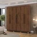 Ver imagem 1 de Guarda Roupa Elegance 218cm 2 Gavetas Internas - Imbuia Vila Rica