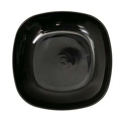 12 Pratos para Sobremesa Quadrados 17cm Preto Coza Essential Doces Frutas Petiscos - 5