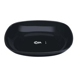 12 Pratos para Sobremesa Quadrados 17cm Preto Coza Essential Doces Frutas Petiscos - 4