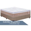 Ver imagem 1 de Cama Box Casal: Colchão C/vibro Massagem Castor Tecnopedic Magnético Niponpedic + Base Crc Courano