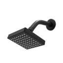 Ver imagem 2 de Kit Chuveiro Ducha Quadrado Articulável Preto Fosco + Acabamento Registro Pressão e Gaveta Abs
