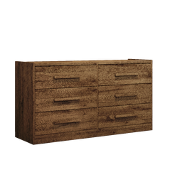 Cômoda 6 Gavetas Ibiza Bianchi Móveis - Avelã - 1