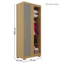 Ver imagem 5 de Guarda-Roupa de Canto Modulado com Pés e Espelho 9 Portas 4 Gavetas França