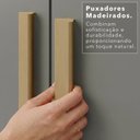 Ver mais imagens de Guarda-Roupa de Canto Modulado com Pés e Espelho 9 Portas 4 Gavetas França