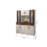 Armário de Cozinha Milão 8 Portas 2 Gavetas Arte Móveis Ipê/off - 8