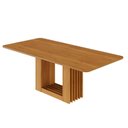 Ver imagem 3 de Mesa de Jantar Retangular 210x100cm 100% MDF Jambu CabeCasa MadeiraOriginals Marrom/Cinamomo