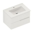Ver imagem 1 de Gabinete Integrado 2 Gavetas 70x47cm com Lavatório Elite Bege