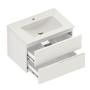 Ver imagem 3 de Gabinete Integrado 2 Gavetas 70x47cm com Lavatório Elite Bege
