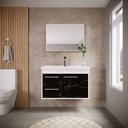 Ver imagem 1 de Kit Gabinete Banheiro Armario Cuba Pia com Espelheira - Potenza 63 Cm