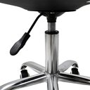 Ver imagem 5 de Kit 2 Cadeiras Office Base Cromada com Rodizio Giratória Saarinen Preto + E-book