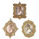 Ver imagem 2 de Kit Porta Retrato Gliter Dourado para Árvore Natal 10cm 6 Peças - Magizi