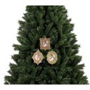 Ver imagem 3 de Kit Porta Retrato Gliter Dourado para Árvore Natal 10cm 6 Peças - Magizi