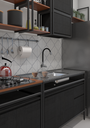 Ver imagem 2 de Balcão Módulo Pia Industrial de Cozinha 120x54cm Preto