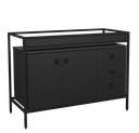 Ver imagem 1 de Balcão Módulo Pia Industrial de Cozinha 120x54cm Preto