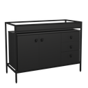 Ver imagem 1 de Balcão Módulo Pia Industrial de Cozinha 120x54cm Preto