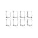Ver imagem 1 de Jogo 8 Copos Vidro Oval Vghome 500ml