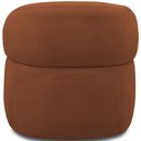 Ver imagem 2 de Kit 2 Poltronas Giratórias Sala de Estar Living Orgânico Carmen F04 Veludo Telha - Lyam Decor
