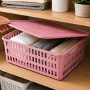 Ver imagem 2 de Caixa Organizadora Box Grande Tampa 10,8L Organização Empilhavel Meninas