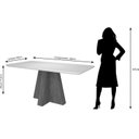 Ver imagem 3 de Conjunto para Sala de Jantar Mesa 160cm Maite 6 Cadeiras Paola Cimol