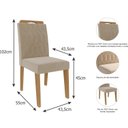Ver imagem 5 de Conjunto para Sala de Jantar Mesa 160cm Maite 6 Cadeiras Paola Cimol