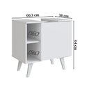 Ver imagem 4 de Gabinete e Armario com Espelho para Banheiro B95 Branco Novam