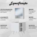 Ver imagem 3 de Gabinete e Armario com Espelho para Banheiro B95 Branco Novam