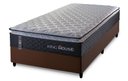 Ver imagem 3 de Conjunto Cama Box Solteiro Dakota Preto 96x203x57 Espuma D33