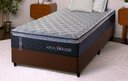 Ver imagem 1 de Conjunto Cama Box Solteiro Dakota Preto 96x203x57 Espuma D33