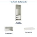 Ver imagem 6 de Guarda-Roupa Modulado 4 Peças com 6 Portas Orion CabeCasa MadeiraOriginals Bege