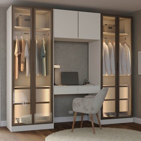 Guarda-Roupa Modulado 4 Peças com 6 Portas Orion CabeCasa MadeiraOriginals