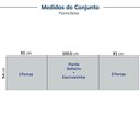 Ver imagem 5 de Guarda-Roupa Modulado 4 Peças com 6 Portas Orion CabeCasa MadeiraOriginals Bege