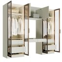 Ver imagem 7 de Guarda-Roupa Modulado 4 Peças com 6 Portas Orion CabeCasa MadeiraOriginals Bege