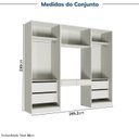Ver imagem 4 de Guarda-Roupa Modulado 4 Peças com 6 Portas Orion CabeCasa MadeiraOriginals
