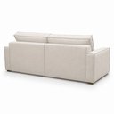 Ver imagem 4 de Sofá Sala de Estar Nilo Retratil Manual Bipartido 250cm 4 Lugares Linho Off White m1 - Monari Design