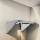 Ver imagem 1 de Prateleira Magafran 990844 Inox 40x30x3 Flutuante 45kg.