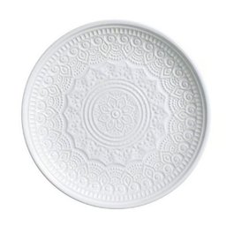 Prato de Sobremesa Agra Branco Ø20cm Porto Brasil - 1