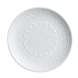 Prato de Sobremesa Agra Branco Ø20cm Porto Brasil