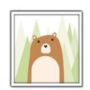 Ver imagem 1 de Quadro Infantil Decorativo Menino Menina Ursinho Bebe para Quarto Safari Animais Coloridos