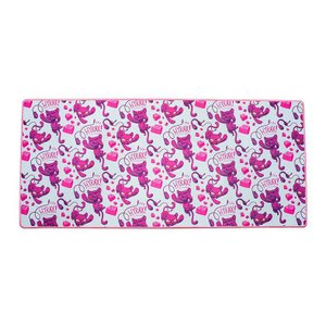 Mousepad Hyrax 900x400 Bordas Costuradas Ilustrado Branco
