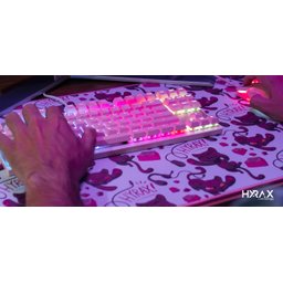 Mousepad Hyrax 900x400 Bordas Costuradas Ilustrado Branco - 4