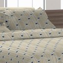 Ver imagem 2 de Cobre Leito King Size Com Fronhas Em Piquet Algodão 3 Peças