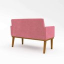 Ver imagem 3 de Ki 02 Poltronas Com Base + Namoradeira Sala Rosa