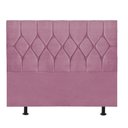 Ver imagem 3 de Cabeceira Estofada Istambul Capitonê 160cm Queen Size Box Quarto Suede Rosa Bebê - Gat Magazine