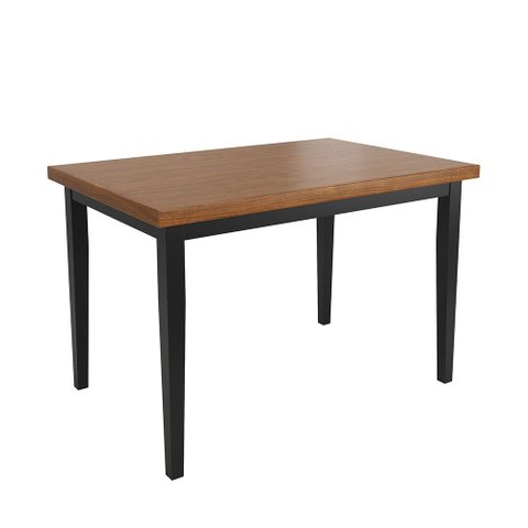 Mesa Colors em Madeira Maciça Retangular 4 Lugares - 120 X 80cm Preto