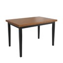 Ver imagem 1 de Mesa Colors em Madeira Maciça Retangular 4 Lugares - 120 X 80cm Preto