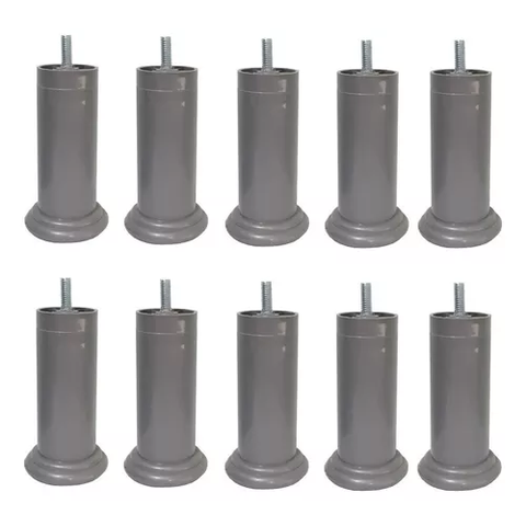 Kit para Cama Box com 6 Unidades Cinza com Altura de 13 Cm