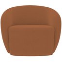 Ver imagem 3 de Poltrona Decorativa para Sala de Estar Living Gliese K01 Bouclê Terracota - Lyam Decor