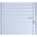 Ver imagem 2 de Porta de Alumínio Palheta Ventilada 210 x 100 Esquerda Linha All Soft Cor Branco